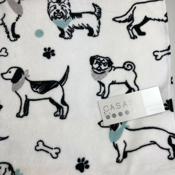 dog print towels